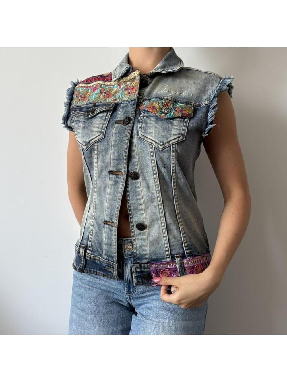Desigual Women's Blue Vest
